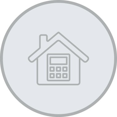 ev web simgesi basit illüstrasyon