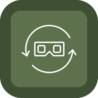 güzel gözlük vektör çizgisi simgesi