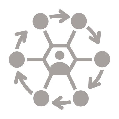 Sosyal ağ simgesi, satır biçimi