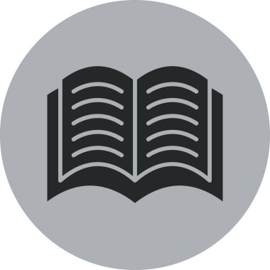 kitap simgesi vektör illüstrasyonu