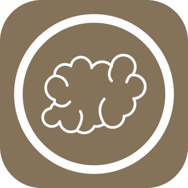 Bulut. Web simgesi basit illüstrasyon