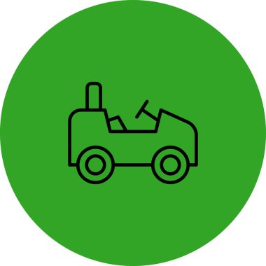 Bir kamyon simgesinin vektör çizimi