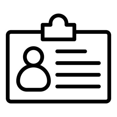 Hesap vektörü ince çizgi simgesi