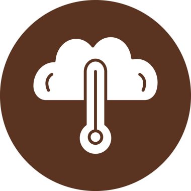 Bir termometre simgesinin vektör çizimi