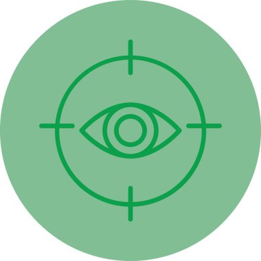 Göz simgesi vektör illüstrasyonu