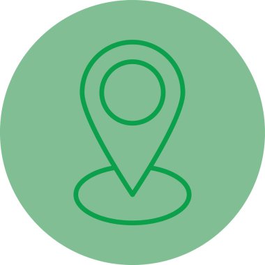 konum simgesi işareti, vektör illüstrasyonu