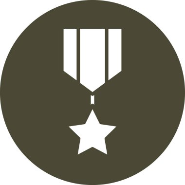 Rozet simgesi, vektör illüstrasyonu