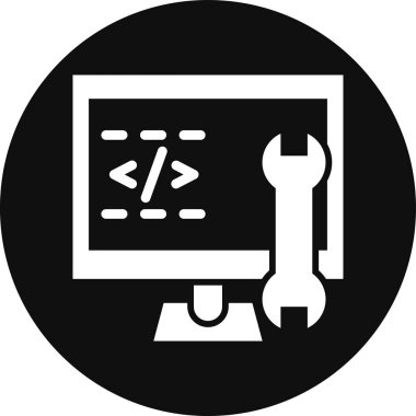 Web tasarım geliştirme simgesi, modern vektör illüstrasyon tasarımı