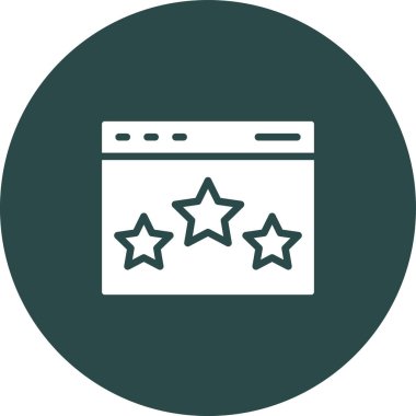 derecelendirme simgesi vektör illüstrasyonu