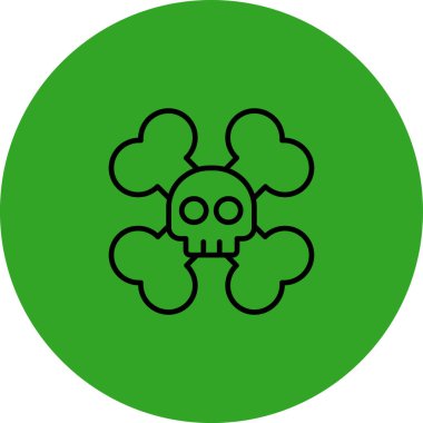 Kurukafa simgesi vektör illüstrasyonu