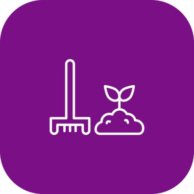 Bahçe simgesinin vektör illüstrasyon tasarımı