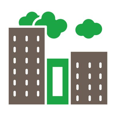 Fabrika simgesi vektör illüstrasyonu