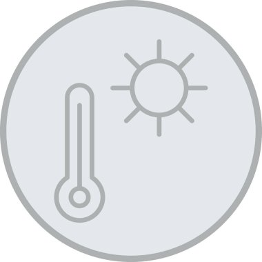 Güneş simgesinin vektör illüstrasyonu