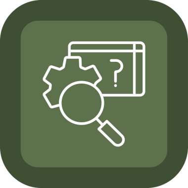 Arama simgesinin vektör illüstrasyonu