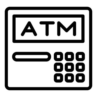 ATM kartı vektör simgesi