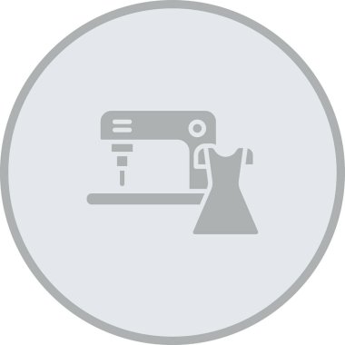 Dikiş makinesi simgesi. vektör illüstrasyonu