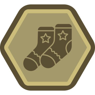 Çorap web simgesi, vektör illüstrasyonu