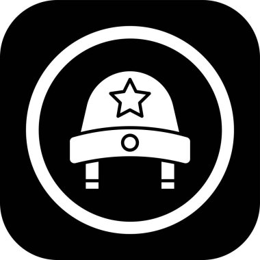 polis simgesi vektör illüstrasyonu