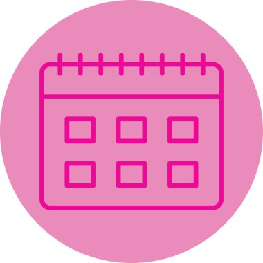 takvim web simgesi basit tasarım