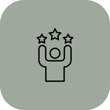 Vektör yıldız web simgesi