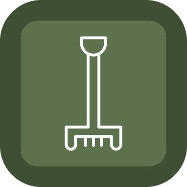 kürek simgesi vektör illüstrasyonu