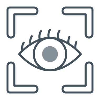 Göz simgesi vektör illüstrasyonu