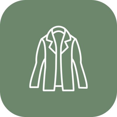 Vektör işi ve ofis giysisi simgesinin gösterimi