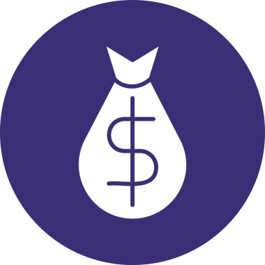 Vektör çizim dolar işareti simgesi