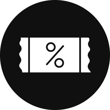 İndirim simgesi vektör illüstrasyonu