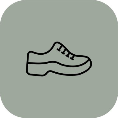 ayakkabı vektör çizgisi simgesi