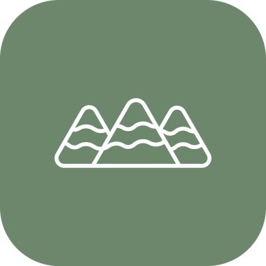 dağ simgesi, vektör illüstrasyonu