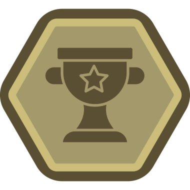 kupa simgesi, vektör çizimi