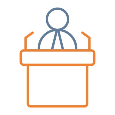 Bir insan simgesinin vektör illüstrasyonu