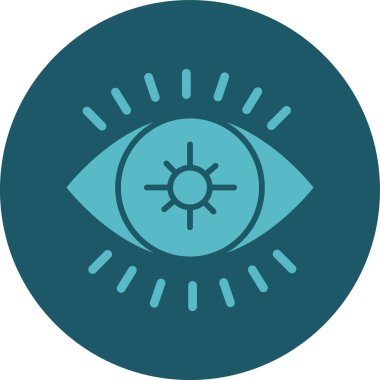 Göz simgesinin vektör illüstrasyonu