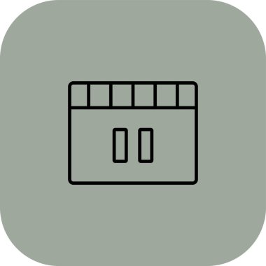 Eşsiz Cüzdan Vektör Satır Simgesi