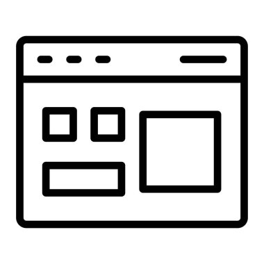 Web tasarım ikonu vektör illüstrasyonu