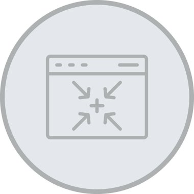 Tarayıcı pencere tarayıcı simgesi ana hat biçiminde