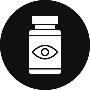 Bir hap simgesinin vektör illüstrasyonu