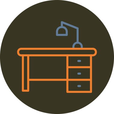 masa vektörü simgesi modern basit vektör illüstrasyonu