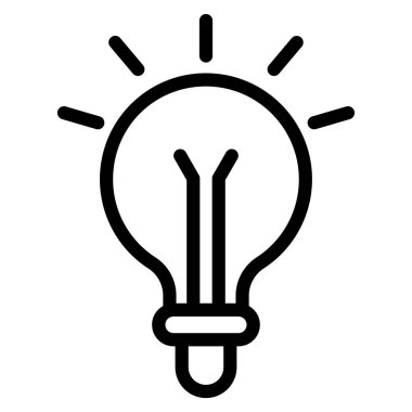 ampul ışığı fikir simgesi, özet biçimi