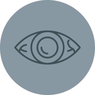 Göz. Web simgesi basit illüstrasyon
