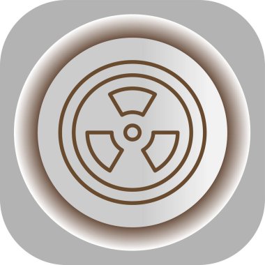 Projeniz için vektör radyoaktif simge