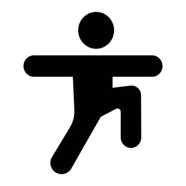 adam çalışan simge vektör illüstrasyon