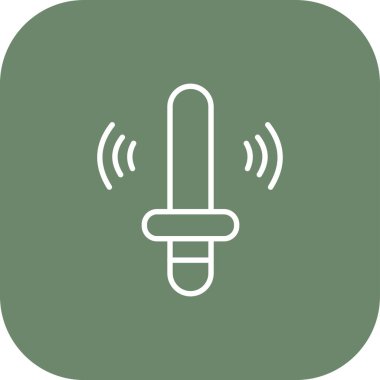 Modern mikrofon simgesinin vektör çizimi