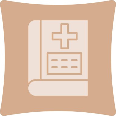 İlk yardım çantası. Web simgesi basit illüstrasyon