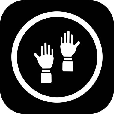 Bir dur simgesinin vektör illüstrasyonu