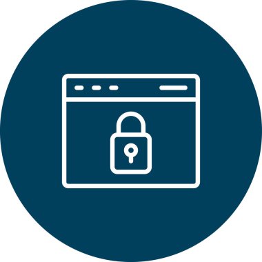 Web tarayıcı simgesi vektör illüstrasyonu