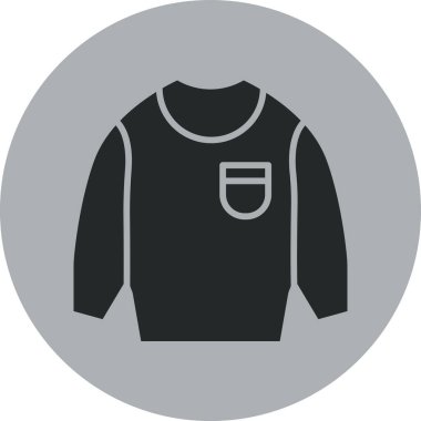 Bir ceket simgesinin vektör illüstrasyonu