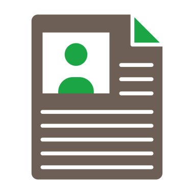 belge simgesi vektör illüstrasyonu