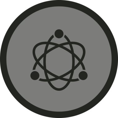 atom simgesi vektör illüstrasyonu